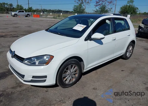 2015 Volkswagen Golf Tsi S 4-Door z USA, uszkodzony, nr VIN 3VW217AU4FM034641